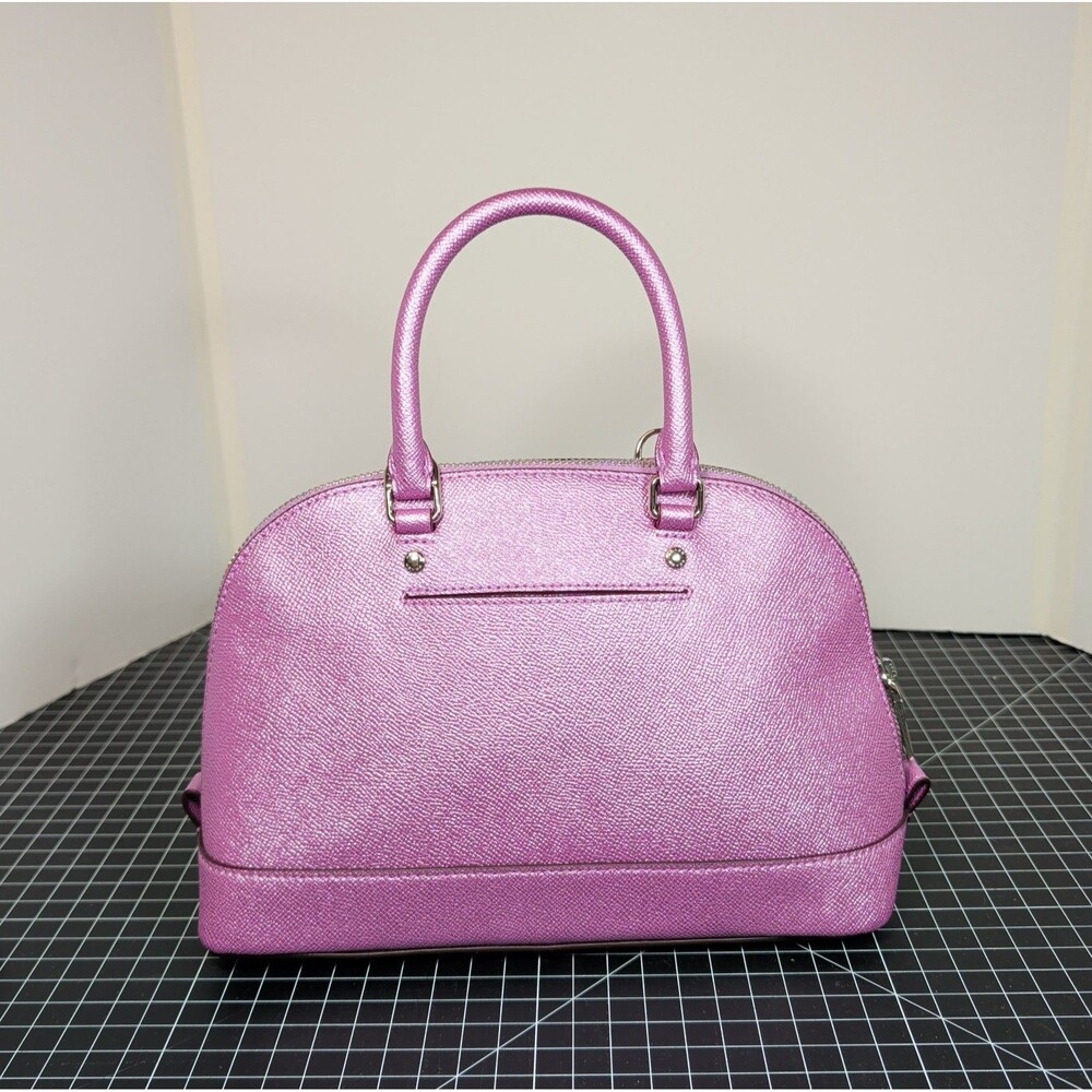 Coach Mini Sierra Crossgrain Lilac Satchel & Wristlet - MISSING STRAP - F22315 - Picture 2 of 16